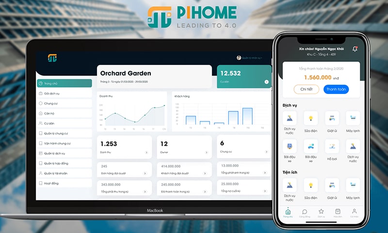 PiHome là phần mềm quản lý toà nhà chung cư chuyên dụng