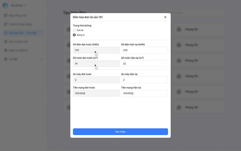 Hệ thống tính toán tự động 100%