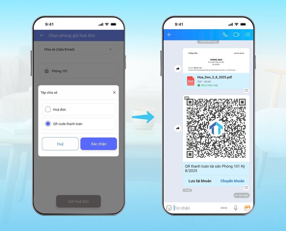 Chia sẻ mã QR thanh toán qua Zalo tiện lợi