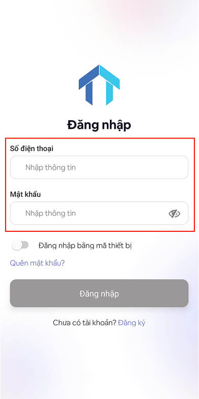 Hướng dẫn nhanh đăng nhập vào phần mềm