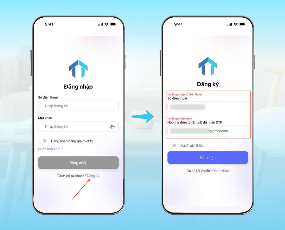 Hướng dẫn đăng ký tài khoản phần mềm Quản Lý Tài Sản