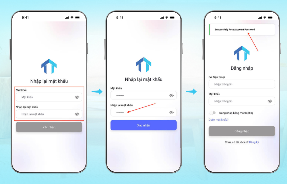 Tạo mật khẩu mới cho tài khoản