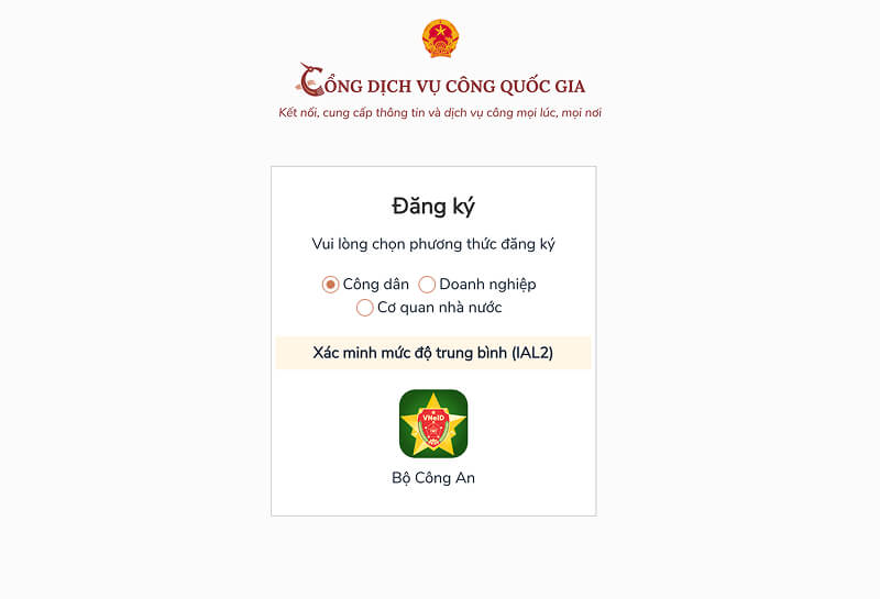 Nếu chưa có tài khoản, bạn có thể đăng ký trực tiếp trên trang