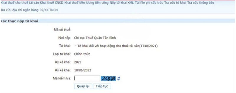 Nhập và xác nhận mã OTP
