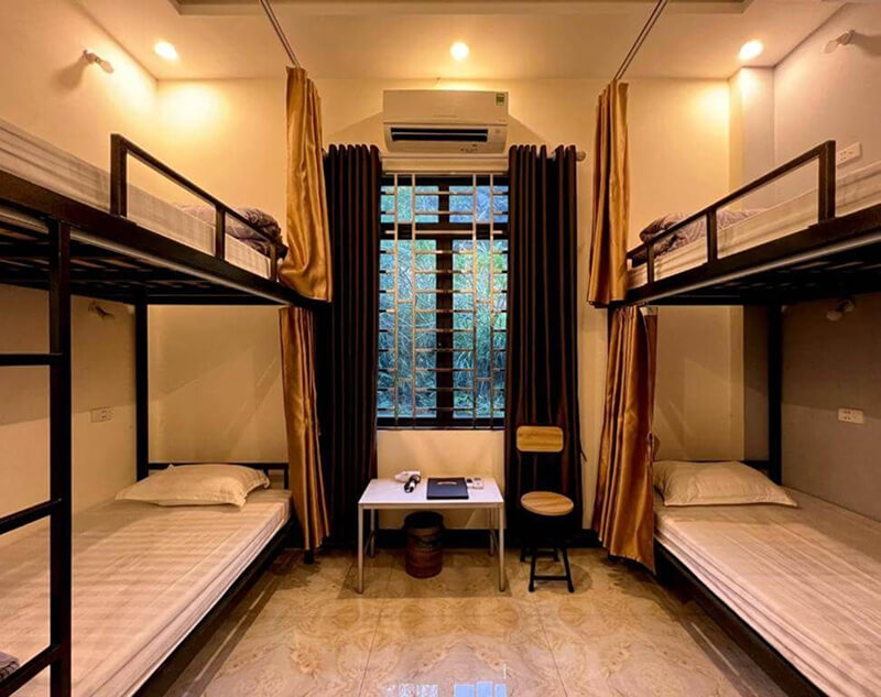 Nhà trọ ký túc xá tư nhân thường có 4 - 6 giường/phòng